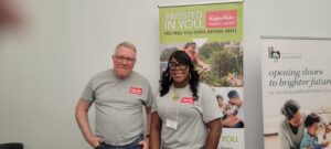 Scott, our Regional Technology Manager and Shemika our Loan Servicing Officer